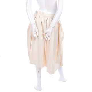 Cream velvet and muslin skirt by Comme des Garcons size small
