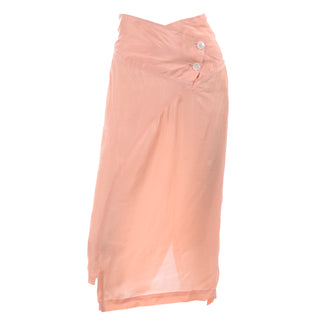 Vintage 1990s Comme Des Garçons Peach Skirt