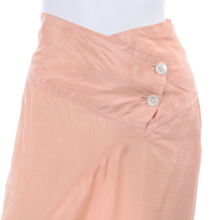 Vintage 1990s Comme Des Garçons Peach Skirt Spring Summer