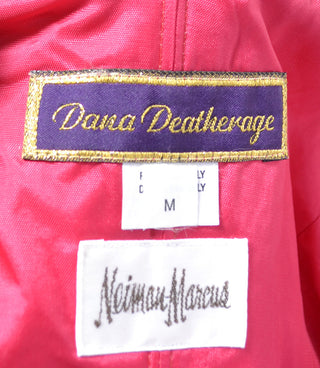 Dana Deatherage Neiman Marcus Vintage 1980's Pink Pleated Dress - Dressing Vintage