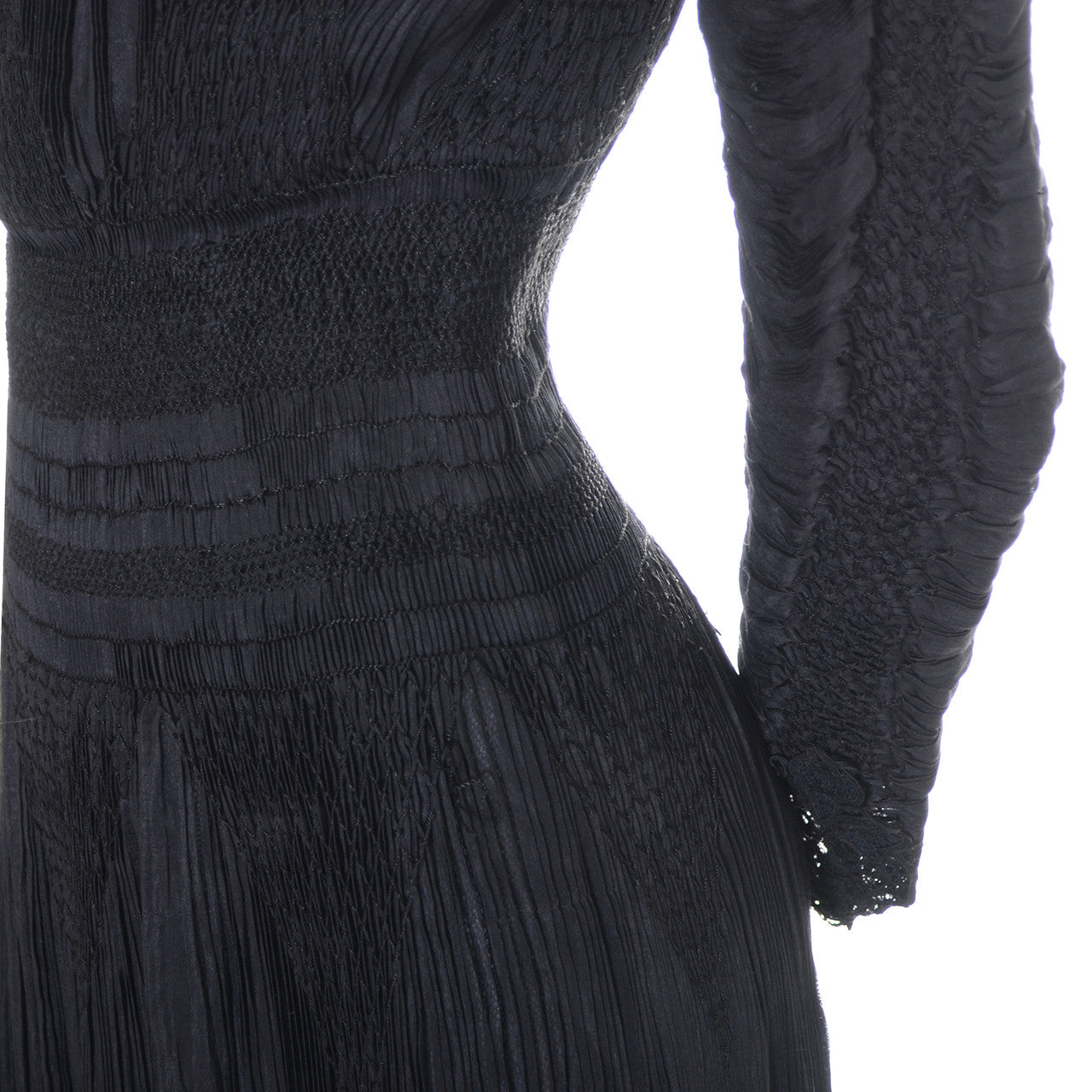 Antique Edwardian Black Lace Vintage Dress Cotton Voile Victorian Mourning Gown Modig Antique Edwardian Black Lace Vintage Dress Cotton Voile Victorian Mourning Gown Modig