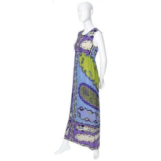 1960's Emilio Pucci Pop Art Vintage Crinkle Silk Dress size 4
