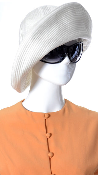 1960s Vintage White Floppy Hat from Emme Lord & Taylor - Dressing Vintage