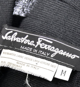 Salvatore Ferragamo black wool skirt made in Italy size Medium
