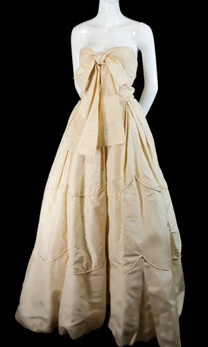 1950s Rosalie MaCrini Vintage Dress Designer Ballgown Formal SOLD - Dressing Vintage