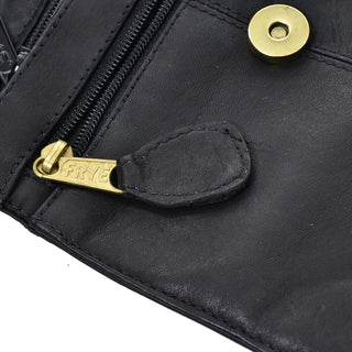 Frye New Tags Black Leather Vintage Shoulder Bag Columbia