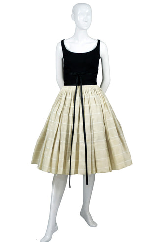 Early 1960s Vintage Galanos Designer Mid Century Dress - Dressing Vintage