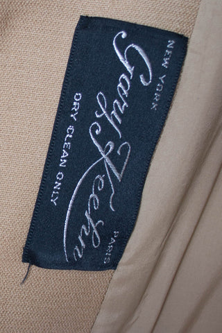 Gary Keehn 2 Pc Vintage Dress Suit with Fur Trimmed Jacket and Belt - Dressing Vintage