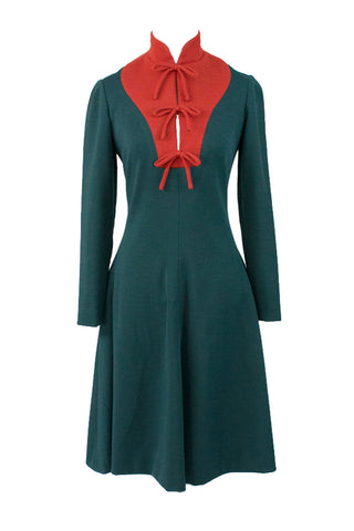 Red and green geoffrey Beene knit dress