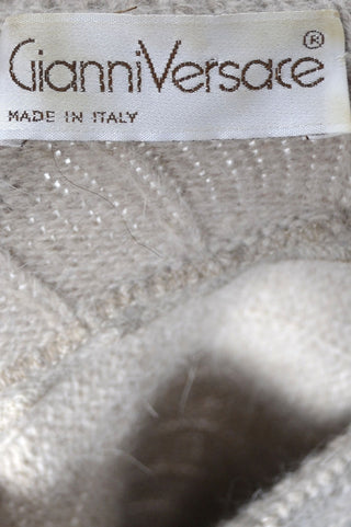 2 Pc Gianni Versace Vintage Designer Sweater Separate Cowl Neck - Dressing Vintage