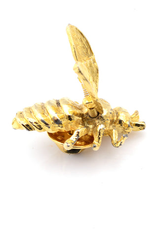 Gold Vintage Bee with Flutter Wings Pin