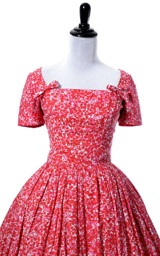 Herbert Sondheim 1950s floral vintage dress SOLD - Dressing Vintage