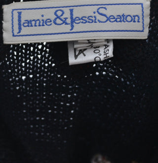 Floral Jamie & Jessi Seaton wool knit vintage sweater made in Wales - Dressing Vintage