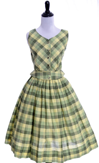 Janice Kay by Richard Ingersoll green vintage dress