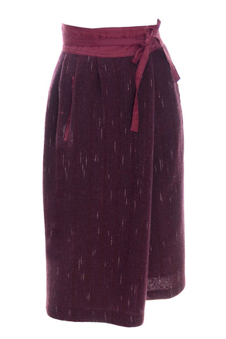 Kenzo Jap Vintage Wool Japanese Wrap Skirt