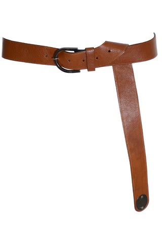 Krizia vintage brown leather belt