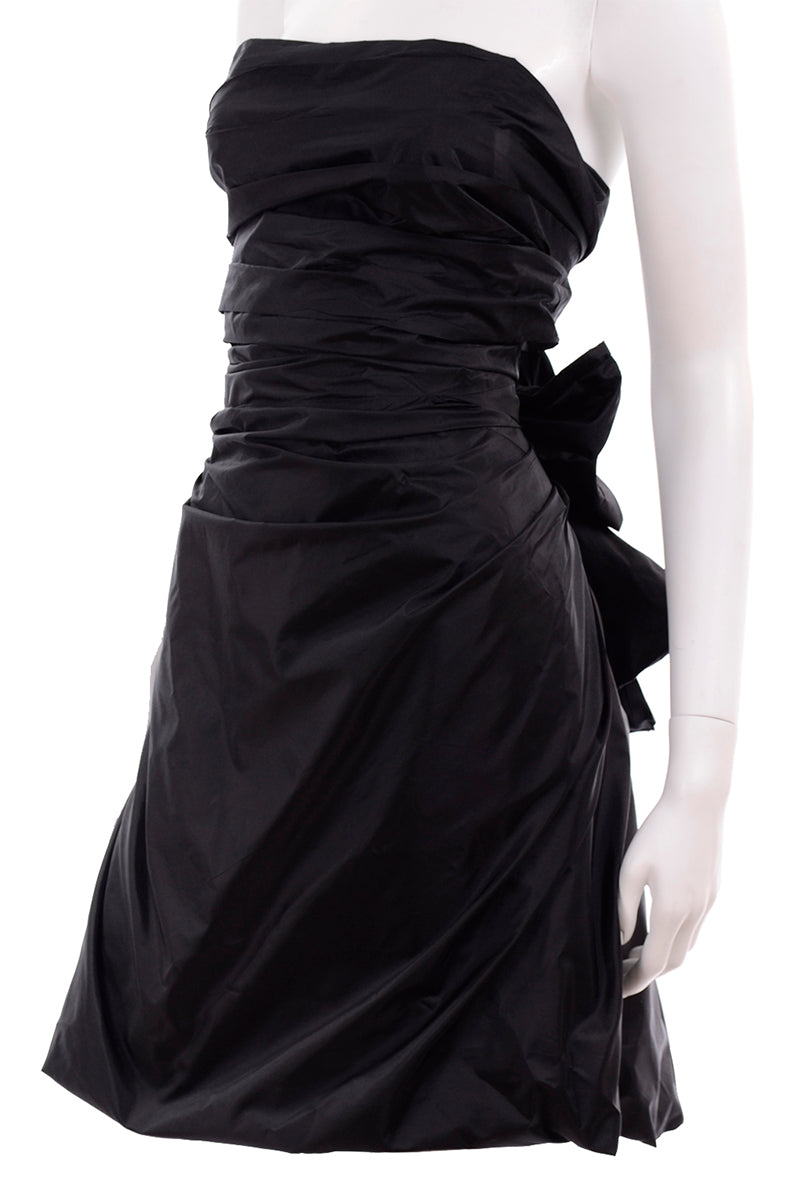 marc jacobs evening dresses Marc Jacobs Runway Lace-Print Sculptural Long-Sleeve Bow Trumpet Gown, Black, Women's, 4, Long-Sleeve Gowns