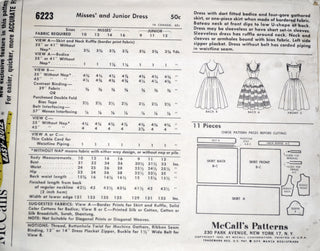 Uncut vintage McCalls 6223 dress pattern 1962 36B - Dressing Vintage