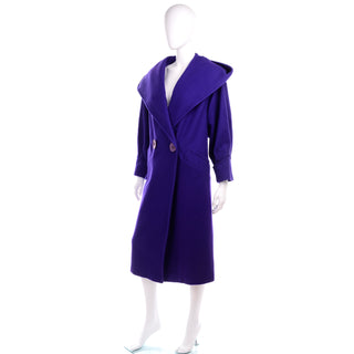 Vintage Miss New Yorker Purple Coat With Hood
