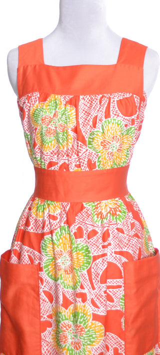 Nalii Honolulu vintage maxi dress tropical bright