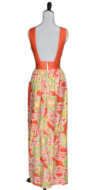 bright vintage dress tropical Nalii Hawaii