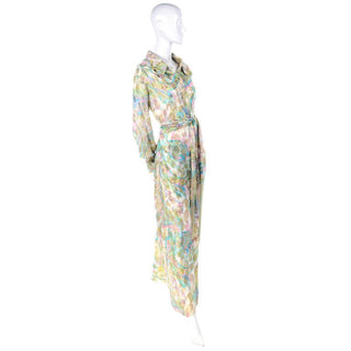 Vintage caftan dress and matching scarf