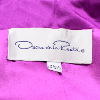 Oscar de la Renta vintage label