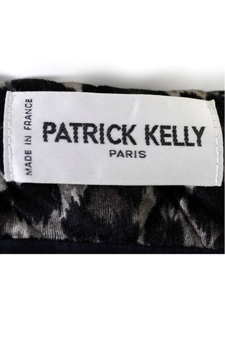 1980's Patrick Kelly Paris Label