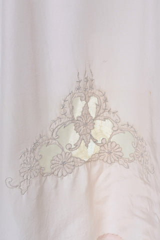 vintage silk slip nightgown pink