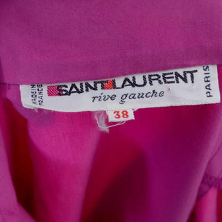 1970s Yves Saint Laurent Rive Gauche label