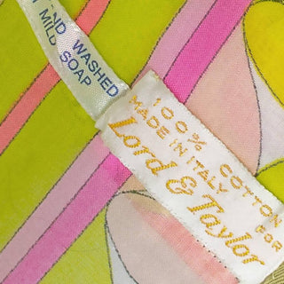 Lord & Taylor label on 1960's Pucci sun dress