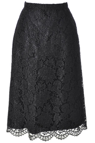 Gorgeous Black Lace Vintage Skirt Ramuz Geneve - Dressing Vintage
