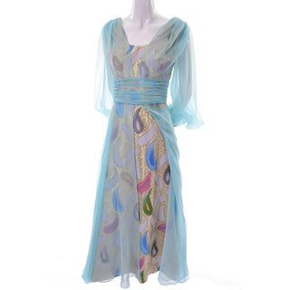 Vintage 1960's dress with sheer overlay