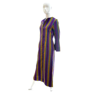 Moroccan inspired quilted striped dress