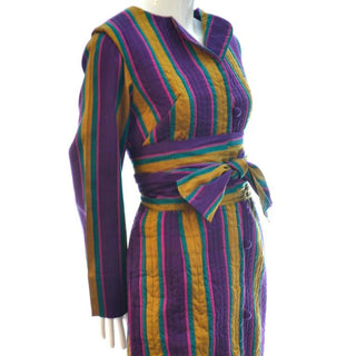 Long sleeve maxi dress with sash