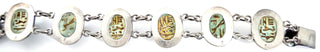 Authentic Egyptian Scarab Bracelet Hallmarked Silver - Dressing Vintage
