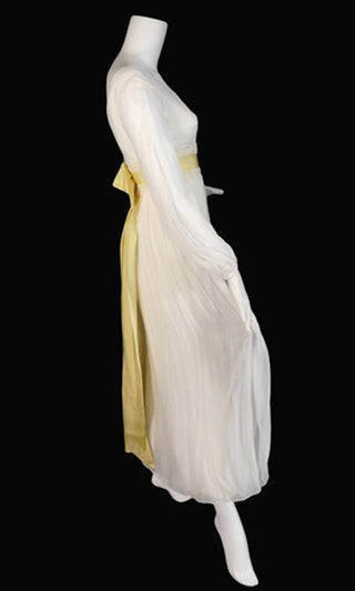 Vintage silk chiffon dress 1960's palazzo pants