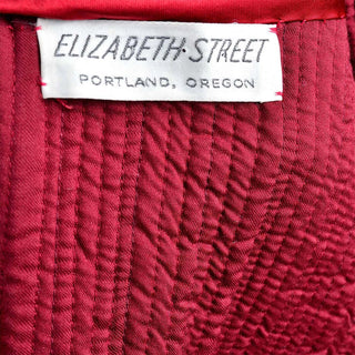 Vintage Boutique Quilted Satin Velvet Jacket Elizabeth Street