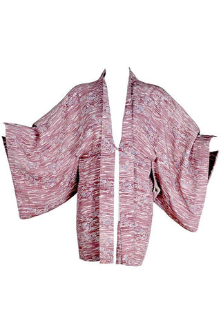 Vintage silk kimono jacket short kimono