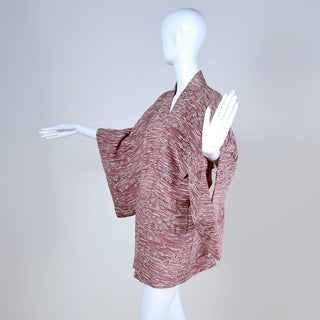 Vintage 1940's Haori hand dyed cherry blossom silk kimono
