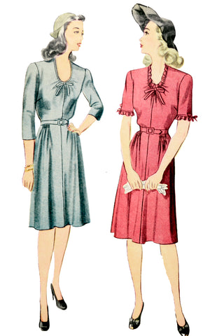 1940's vintage Simplicity 4802 Misses' and Women's Dress sewing pattern