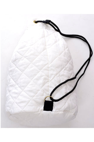 Sonia Rykiel Cruise Backpack or Drawstring Bag White