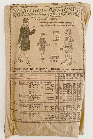 1920s Sewing Pattern Standard New Idea Designer Pattern 