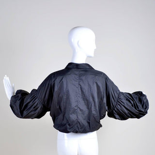 Stella McCartney size 10 black puffy cropped jacket