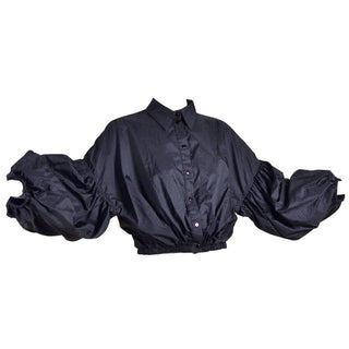 Cropped vintage black puffy jacket by designer Stella McCartney
