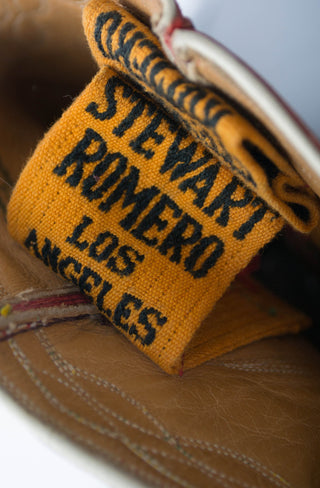 1940s Red Vintage Stewart Romero Cowboy Boots 7.5 RARE - Dressing Vintage