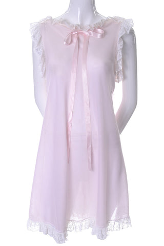 Sylvia Pedlar vintage baby doll nightgown pink Iris Lingerie