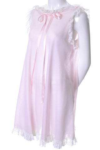 Sylvia Pedlar vintage baby doll nightgown pink