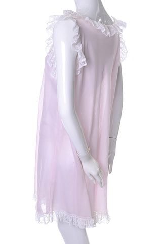 Iris Lingerie Sylvia Pedlar vintage baby doll nightgown pink