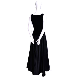 1990s Black Tadashi Vintage Evening Gown 90s Dress